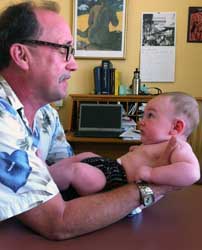 Dr Erskine with Zach